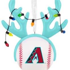 MLB Arizona Diamondbacks™ Reindeer Baseball Hallmark Ornament -Hallmark Gift Shop Diamondbacks Reindeer Baseball Christmas Ornament 1OSL2691 06