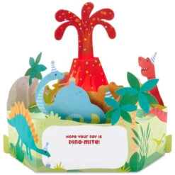 Hallmark Dinosaurs Musical 3D Pop-Up Birthday Card With Light -Hallmark Gift Shop Dinosaurs Music Light 3D PopUp Birthday Card for Kids 999TNG1429 02