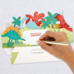 Hallmark Dinosaurs Musical 3D Pop-Up Birthday Card With Light -Hallmark Gift Shop Dinosaurs Music Light 3D PopUp Birthday Card for Kids 999TNG1429 06
