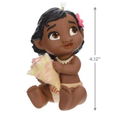 Hallmark Disney Moana The Ocean Chose Me Porcelain Ornament -Hallmark Gift Shop Disney Baby Moana Keepsake Ornament 2499QXD6627 03