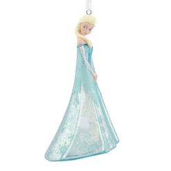 Disney Frozen Elsa Blown Glass Hallmark Ornament