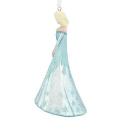 Disney Frozen Elsa Blown Glass Hallmark Ornament -Hallmark Gift Shop Disney Frozen Elsa Glass Christmas Ornament 3HCM55 07