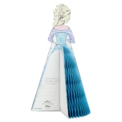 Hallmark Disney Frozen Elsa You Are Pure Magic Honeycomb 3D Pop-Up Card -Hallmark Gift Shop Disney Frozen Elsa Honeycomb Dress 3D PopUp Card 799WDR1283 03