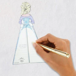 Hallmark Disney Frozen Elsa You Are Pure Magic Honeycomb 3D Pop-Up Card -Hallmark Gift Shop Disney Frozen Elsa Honeycomb Dress 3D PopUp Card 799WDR1283 08