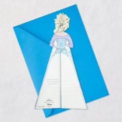 Hallmark Disney Frozen Elsa You Are Pure Magic Honeycomb 3D Pop-Up Card -Hallmark Gift Shop Disney Frozen Elsa Honeycomb Dress 3D PopUp Card 799WDR1283 09