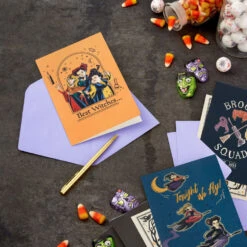 Hallmark Disney Hocus Pocus Sanderson Sisters Assortment Boxed Halloween Cards, Pack Of 16 -Hallmark Gift Shop Disney Hocus Pocus Boxed Halloween Cards Assortment 5ELT1010 07