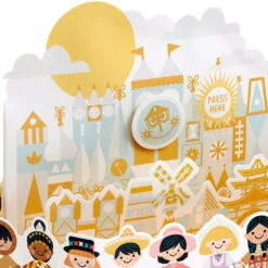 Hallmark Disney It’s A Small World Celebrating You Musical 3D Pop-Up Card With Motion -Hallmark Gift Shop Disney Its a Small World Musical 3D PopUp Card 1299ARH1653 04