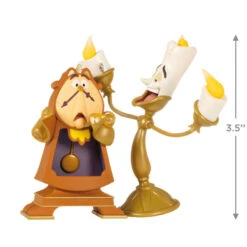 Hallmark Disney Beauty And The Beast Lumiere And Cogsworth Ornament -Hallmark Gift Shop Disney Lumiere and Cogsworth Keepsake Ornament 2499QXE3277 03