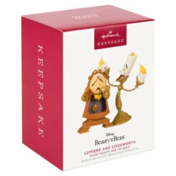 Hallmark Disney Beauty And The Beast Lumiere And Cogsworth Ornament -Hallmark Gift Shop Disney Lumiere and Cogsworth Keepsake Ornament 2499QXE3277 04