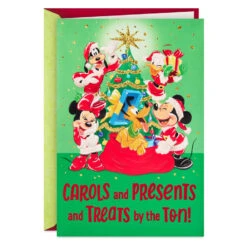 Hallmark Disney Mickey Mouse And Friends Packed Full Of Fun Musical Christmas Card