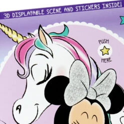 Hallmark Disney Minnie Mouse And Unicorn Sweet Girl Musical Birthday Card With Stickers And 3D Play Scene -Hallmark Gift Shop Disney Minnie Mouse Birthday Card for Girls 799TNG1566 05