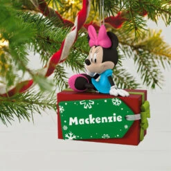 Hallmark Disney Minnie Mouse Christmas Present Personalized Ornament -Hallmark Gift Shop Disney Minnie Mouse Christmas Present Personalized Ornament 2499QHE1886B1 02