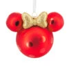 Disney Minnie Mouse Ears Icon Blown Glass Hallmark Ornament -Hallmark Gift Shop Disney Minnie Mouse Ears Icon Christmas Ornament 3HCM4709 01