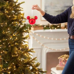 Disney Minnie Mouse Ears Icon Blown Glass Hallmark Ornament -Hallmark Gift Shop Disney Minnie Mouse Ears Icon Christmas Ornament 3HCM4709 05