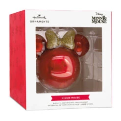 Disney Minnie Mouse Ears Icon Blown Glass Hallmark Ornament -Hallmark Gift Shop Disney Minnie Mouse Ears Icon Christmas Ornament 3HCM4709 08