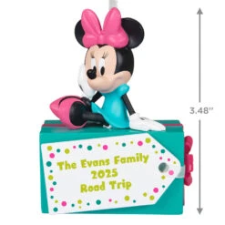 Hallmark Disney Minnie Mouse Christmas Present Personalized Ornament, Custom Text -Hallmark Gift Shop Disney Minnie Mouse on Gift Personalized Ornament 1QHE2213B1 04