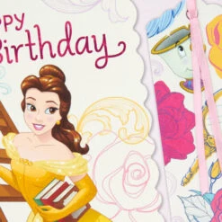 Hallmark Disney Beauty And The Beast So Much More Than A Princess Birthday Card With Bookmark -Hallmark Gift Shop Disney Princess Belle Birthday Card with Bookmark 699HKB9323 07