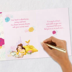 Hallmark Disney Beauty And The Beast So Much More Than A Princess Birthday Card With Bookmark -Hallmark Gift Shop Disney Princess Belle Birthday Card with Bookmark 699HKB9323 10