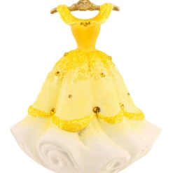 Disney Princess Belle's Gown Ceramic Hallmark Ornament -Hallmark Gift Shop Disney Princess Belles Gown Christmas Ornament 3HCM4542 06
