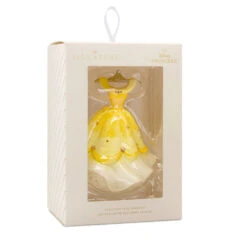Disney Princess Belle's Gown Ceramic Hallmark Ornament -Hallmark Gift Shop Disney Princess Belles Gown Christmas Ornament 3HCM4542 08