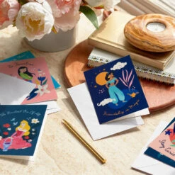 Hallmark Disney Princess Hellos Assorted Blank Note Cards, Pack Of 24 -Hallmark Gift Shop Disney Princesses Blank Note Cards Assortment 5STZ1321 05