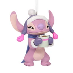 Disney Stitch Angel With Hot Cocoa Hallmark Ornament