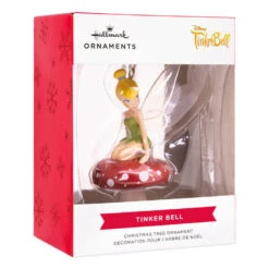 Disney Tinker Bell On Mushroom Hallmark Ornament -Hallmark Gift Shop Disney Tinker Bell on Mushroom Christmas Ornament 3HCM806 04