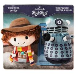 Hallmark Itty Bittys® Doctor Who The Fourth Doctor And Dalek Plush, Set Of 2 -Hallmark Gift Shop Doctor Who Fourth Doctor and Dalek Plush itty bittys 1KDD2078 03