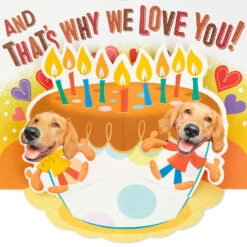 Hallmark The Hero We Depend On Pop-Up Birthday Card For Dad -Hallmark Gift Shop Dog Doing Chores PopUp Birthday Card for Dad 699MAN3823 02