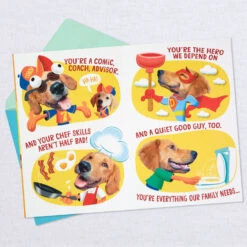 Hallmark The Hero We Depend On Pop-Up Birthday Card For Dad -Hallmark Gift Shop Dog Doing Chores PopUp Birthday Card for Dad 699MAN3823 03