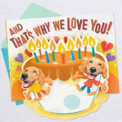 Hallmark The Hero We Depend On Pop-Up Birthday Card For Dad -Hallmark Gift Shop Dog Doing Chores PopUp Birthday Card for Dad 699MAN3823 04