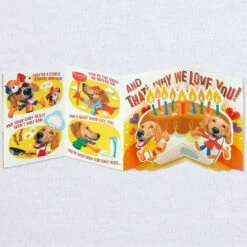 Hallmark The Hero We Depend On Pop-Up Birthday Card For Dad -Hallmark Gift Shop Dog Doing Chores PopUp Birthday Card for Dad 699MAN3823 05
