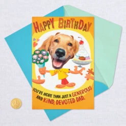 Hallmark The Hero We Depend On Pop-Up Birthday Card For Dad -Hallmark Gift Shop Dog Doing Chores PopUp Birthday Card for Dad 699MAN3823 07