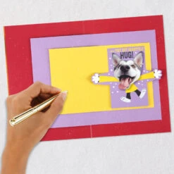 Hallmark Hugging Dog Pop-Up Birthday Card With Mini Cards -Hallmark Gift Shop Dog With Lots of Wishes Birthday Card 659HBD4550 09