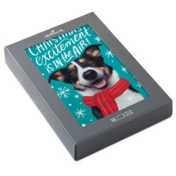 Hallmark Christmas Excitement Boxed Christmas Cards, Pack Of 16