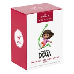 Hallmark Nickelodeon Dora Swinging Into Adventure Ornament -Hallmark Gift Shop Dora Swinging on Vine Keepsake Ornament 5QXI7522 08