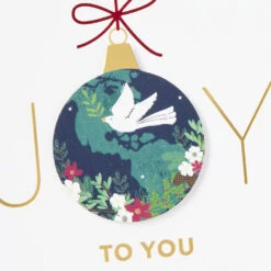 Hallmark UNICEF Peaceful Earth Ornament Boxed Christmas Cards, Pack Of 12 -Hallmark Gift Shop Dove and Globe UNICEF Boxed Christmas Cards 1URS2331 06