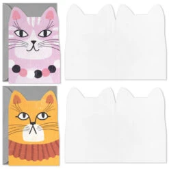 Hallmark Cats With Attitude Assorted Blank Cards, Pack Of 16 -Hallmark Gift Shop DressedUp Cats Blank Cards Assortment 5STZ1330 03