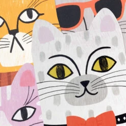 Hallmark Cats With Attitude Assorted Blank Cards, Pack Of 16 -Hallmark Gift Shop DressedUp Cats Blank Cards Assortment 5STZ1330 04