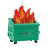 Dumpster Fire Hallmark Ornament -Hallmark Gift Shop Dumpster Fire Christmas Ornament 1HGO3545 01
