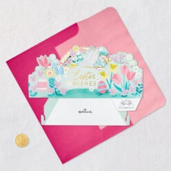 Hallmark Easter Bunny In Basket 3D Pop-Up Easter Card -Hallmark Gift Shop Easter Bunny in Basket 3D PopUp Easter Card 5EAA7109 06