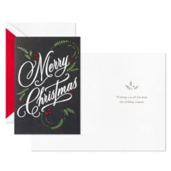 Hallmark Elegant Script Boxed Christmas Cards, Pack Of 10 -Hallmark Gift Shop Elegant Script Boxed Christmas Cards 1XSJ1029 03