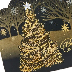Hallmark Elegant Tree On Black Boxed Christmas Cards, Pack Of 16 -Hallmark Gift Shop Elegant Tree on Black Boxed Christmas Cards 1XPX1129 05