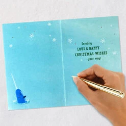 Hallmark Elf Singing Loud For All To Hear Christmas Card With Spinner -Hallmark Gift Shop Elf Clausometer Christmas Card 659XZH1205 07