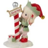 Precious Moments Greetings From The North Pole Elf Figurine, 5.2" -Hallmark Gift Shop Elf Painting North Pole Precious Moments Figurine 231013 01