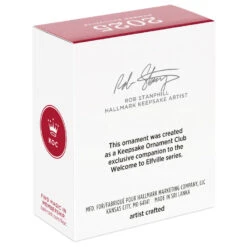 Hallmark Mini Felix 2025 Exclusive Ornament, 1" -Hallmark Gift Shop Elf on Snowmobile Keepsake Ornament 5QXC2230 09