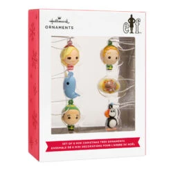 Mini Elf Shatterproof Hallmark Ornaments, Set Of 6 -Hallmark Gift Shop Elf the Movie Christmas Ornaments 3HCM4202 08