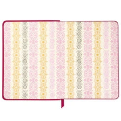 Hallmark Embossed Border Fuchsia Faux Leather Notebook -Hallmark Gift Shop Embossed Border Fuchsia Faux Leather Notebook 5HWJ6937 03