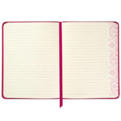 Hallmark Embossed Border Fuchsia Faux Leather Notebook -Hallmark Gift Shop Embossed Border Fuchsia Faux Leather Notebook 5HWJ6937 04