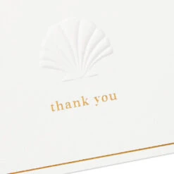 Hallmark Embossed Shell Blank Thank-You Notes, Box Of 10 -Hallmark Gift Shop Embossed Shell Blank ThankYou Notes 1199TYN2422 03